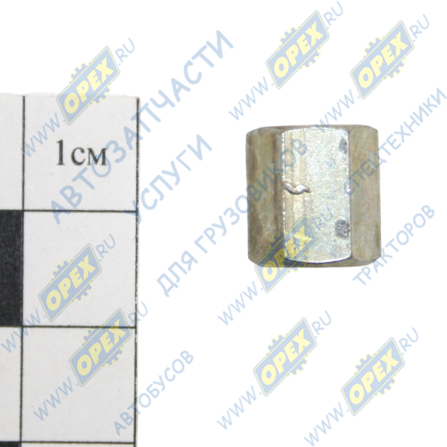 412-1703064 Гайка ГОСТ-23353 М8х1 h=12 К=10 Dтруб.=4 рычага переключения КПП КАМАЗ ГК Ростар2